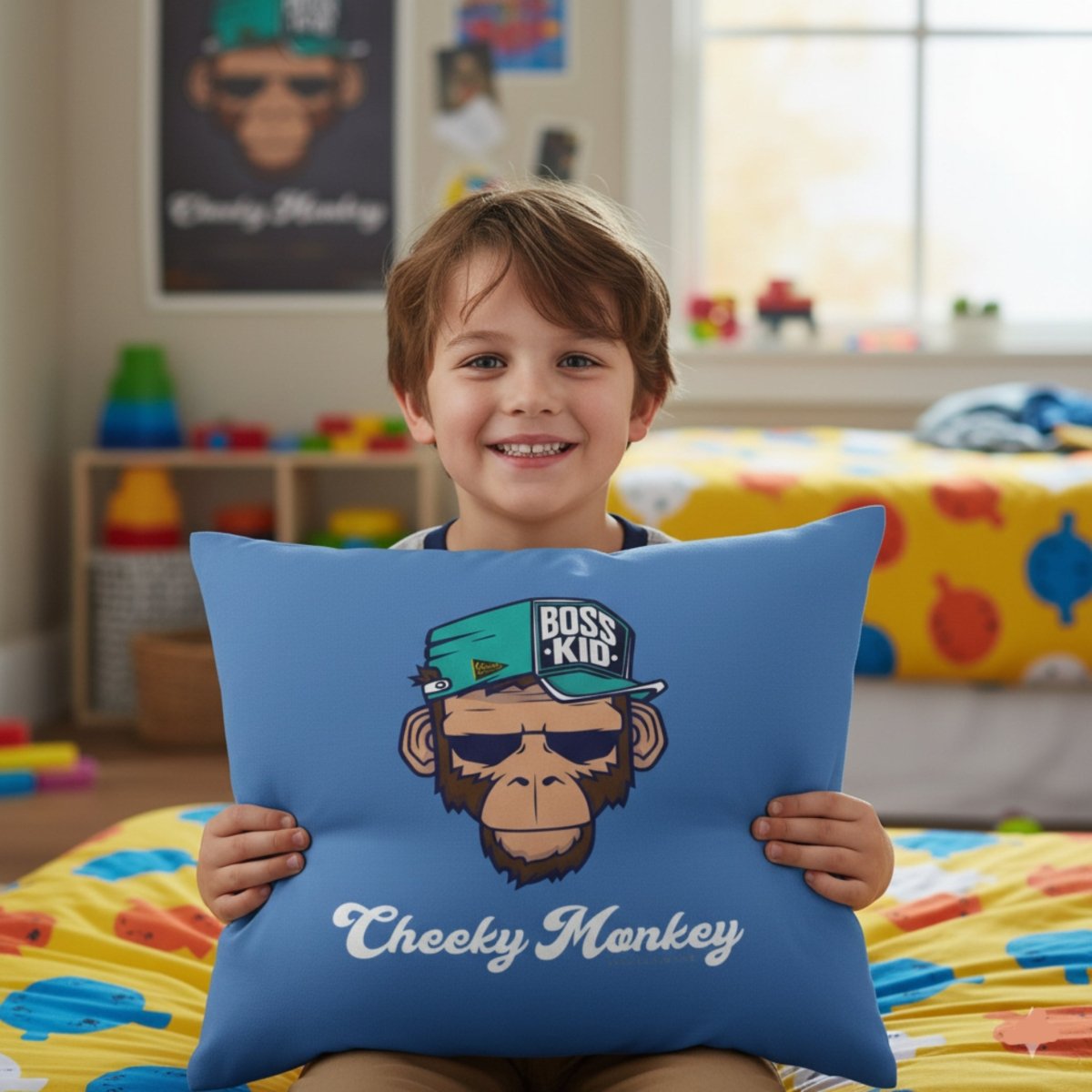 Cheeky Monkey Premium Pillow Case - Chinchilla Choons